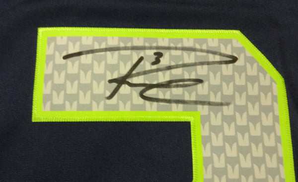 Autographed Russell Wilson Jersey - Blue Nike Twill Size XXL RW