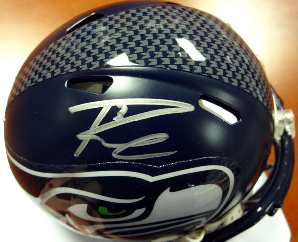 Russell Wilson Autographed Seattle Seahawks Speed Mini Helmet In